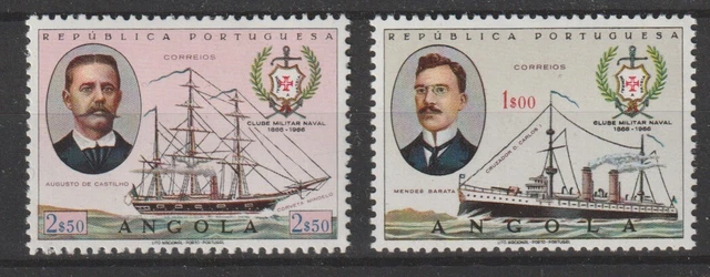 1966 Angola Portugiesische Club Military Naval 2 Val. MNH Yvert 534/35 MF95133