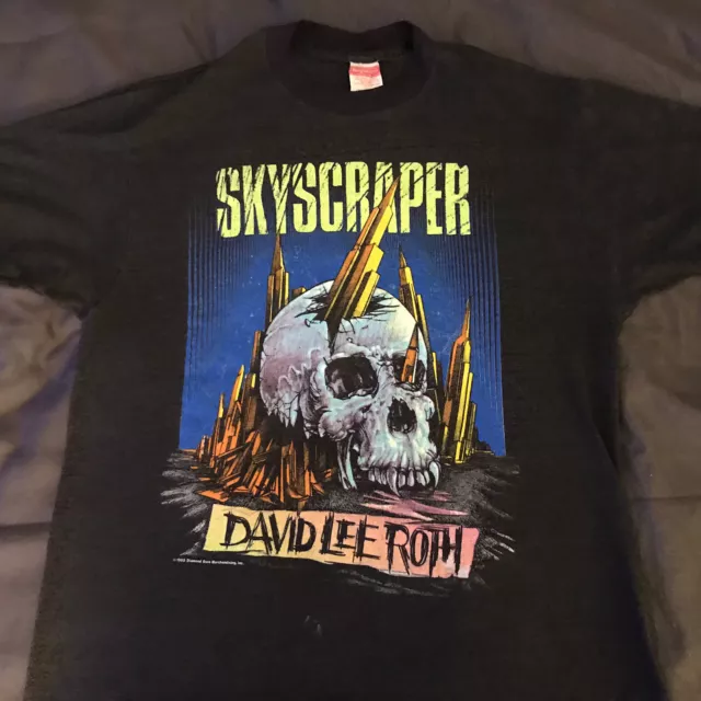 David Lee Roth Vtg Tour Shirt Van Halen Dokken ACDC Ratt Kiss LA Guns Roses Crue