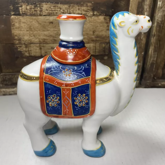 Vintage Wildwood Imports Camel Porcelain Statue Figurine Candlestick Holder Rare