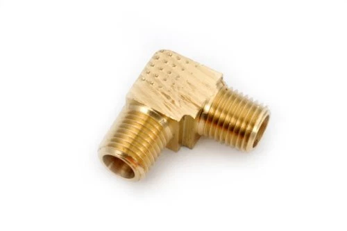 Metals - 06130-02 06130 Brass Pipe Fitting, 90 Degree Barstock Elbow, 1/8" NP...