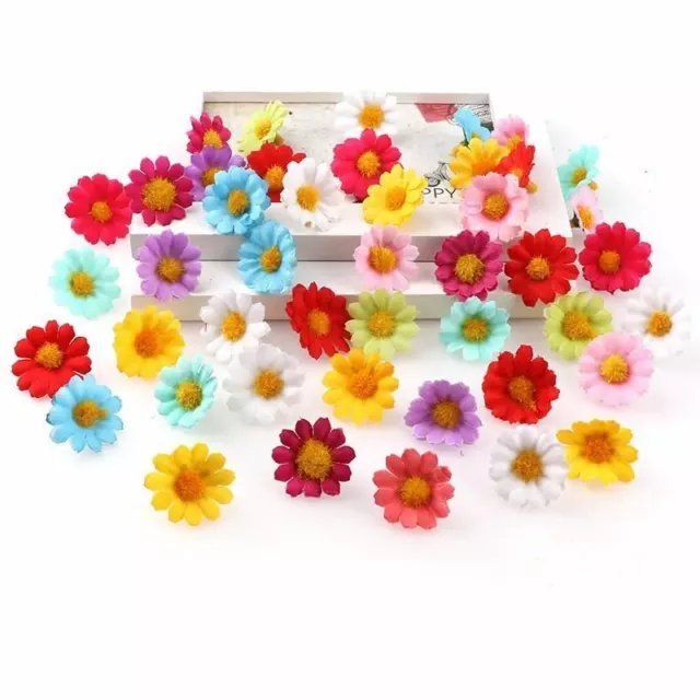 100-Piece Mini Margarita Decorativo Flores Perfecto para DIY Proyectos Bodas 3