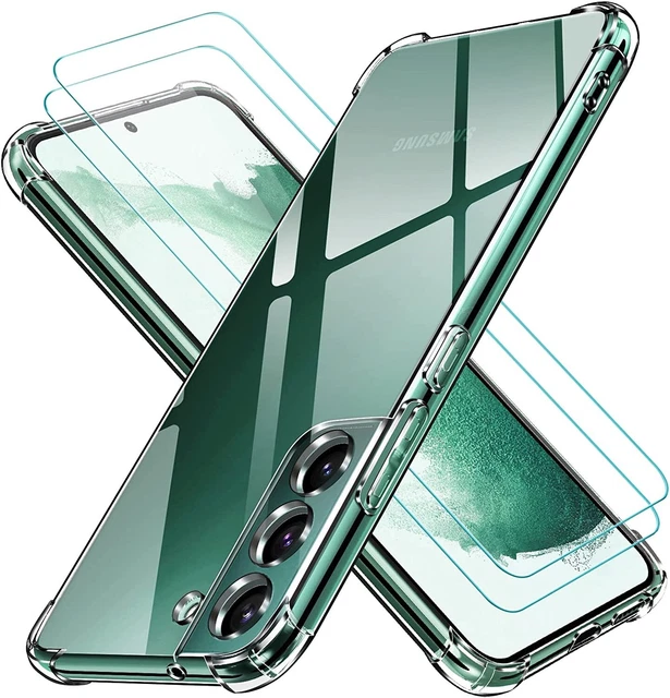 Coque Etui pour Samsung Galaxy S23 S23 S22 Plus S21 FE + X3 Vitre Verres trempé