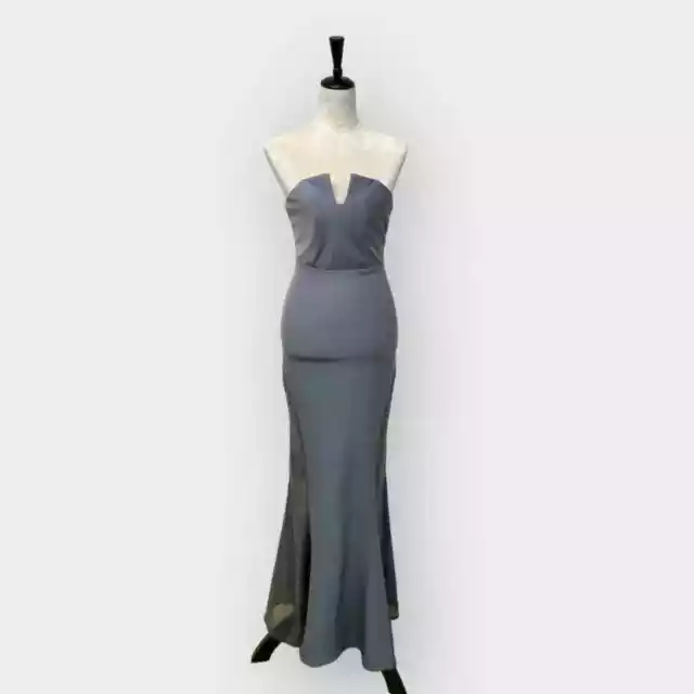 Jarlo Evening Maxi Dress Grey