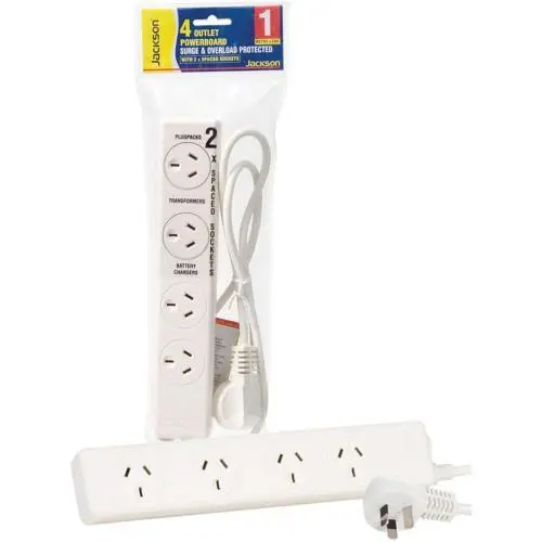 Jackson PT2929S 4 way Protected Power Board 2 ports are double spaced. 1m power