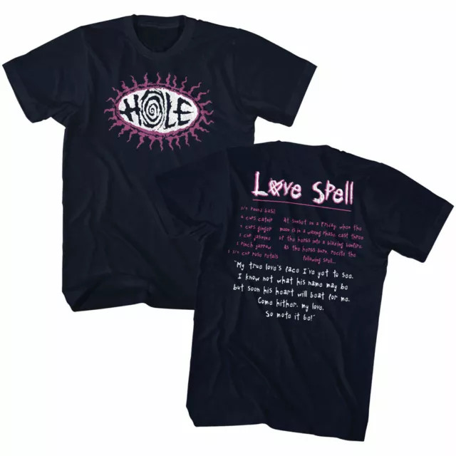 Hole Love Spell Lyrics Men's T Shirt Courtney Love Grunge Rock Band Music Merch