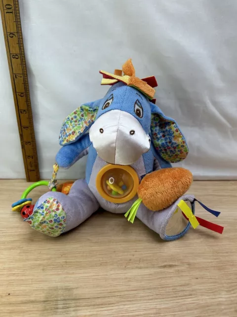 Disney Baby Eeyore Activity Plush Soft Toy Winnie The Pooh Free Postage