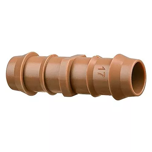 50 Pack Drip Irrigation Barbed Coupling Fittings (17mm) for 1/2" Drip Hose(0....