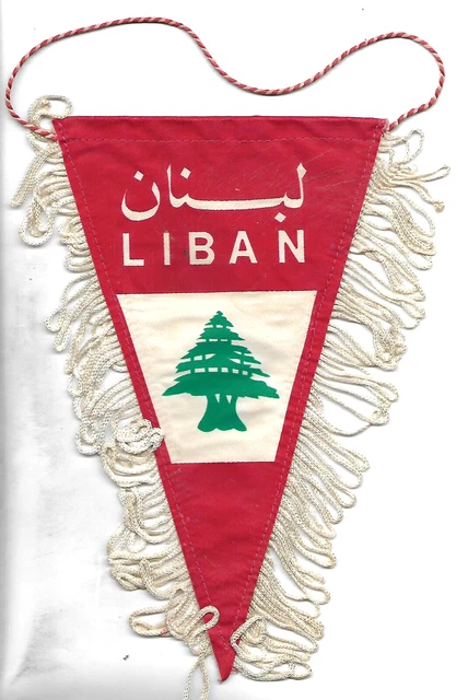 Ancien Fanion Souvenir Du Liban (22 X 14 Cm)