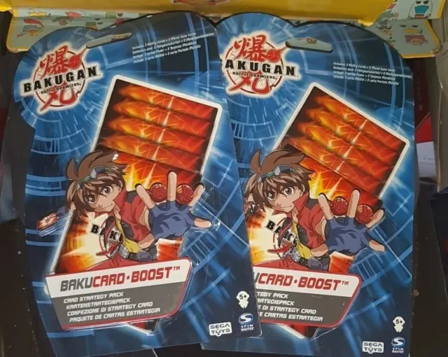 Bakugan 2x Battle Brawlers Bakucard Boost Card Strategy Pack Gioco Toy Anime Tv