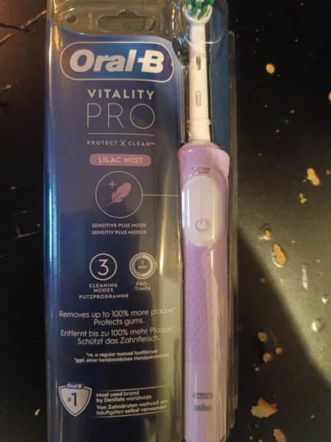 Oral-b Vitality Pro Protect X Clean Brosse à Dents Électrique Violet
