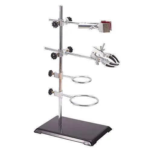 OLYCRAFT Laboratory Grade Stand Support Set Lab Stand and Clamp Set with 2 Re...