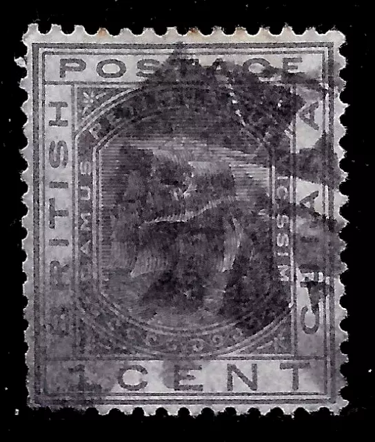 1876 BRITISH GUIANA SC#72 WM 1/ perf:14  USED  VF SHIP, BOAT