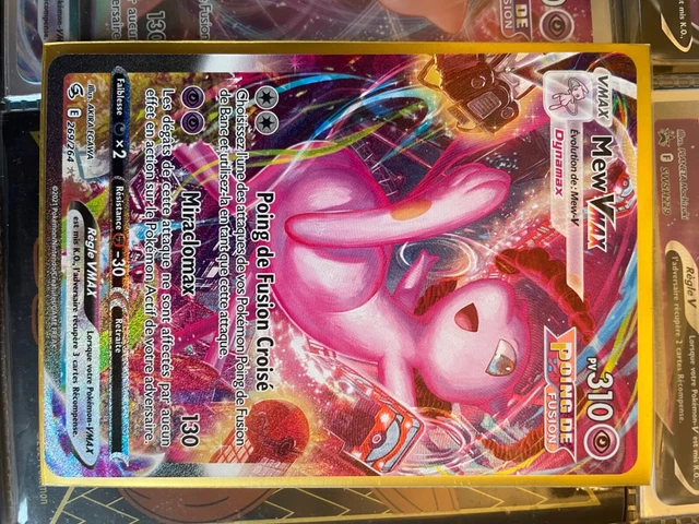 Mew VMAX 114/264 - Poing De Fusion - Coffret 10 Cartes Pokémon Françaises - Épée Et Bouclier 8 - Ultraboost X