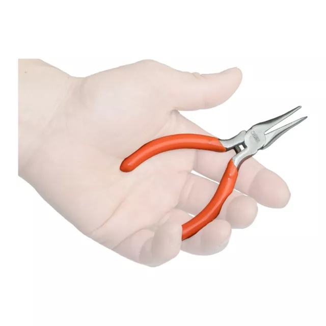 New 4.5" Inch Mini LONG NOSE PLIERS w/ Wire Cutting Edges, Jewelers Art & Craft