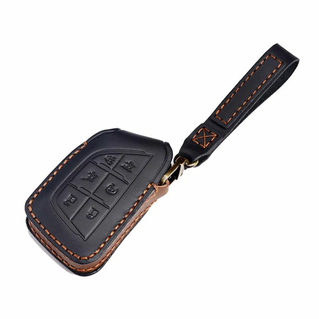 Cadillac leather key fob cover store
