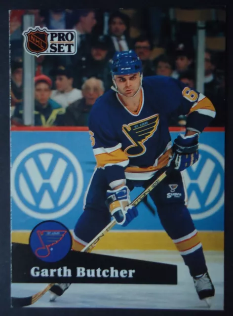 NHL 210 Garth Butcher St. Louis Blues Pro Set 1991/92