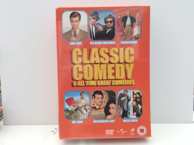 Classic Comedy 6 All Time Great Comedies Dvd Box Set***New & Sealed***