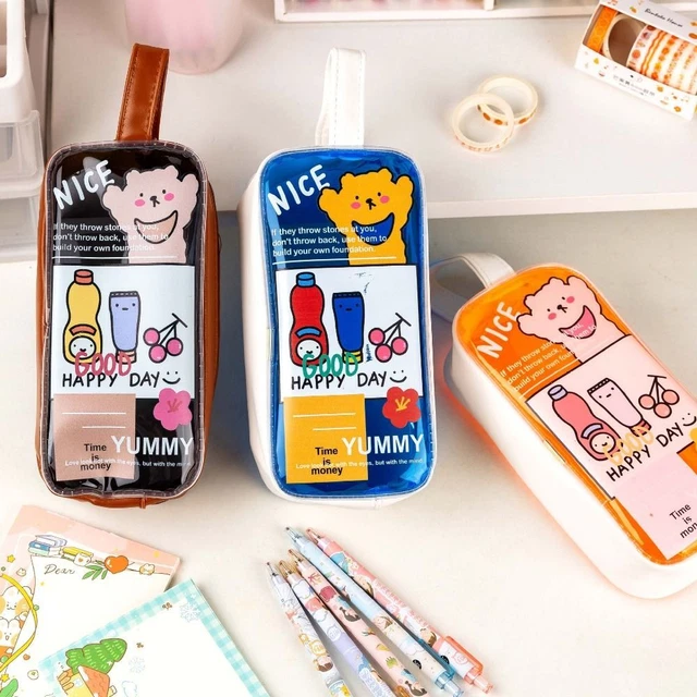 Supplies Korean Style Cosmetics Bag Pencil Case Pencil Pouch Stationery Bag