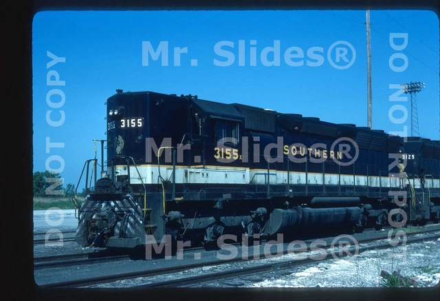 Original Slide SOU Southern Ry. SD45 3155 Chicago IL 1986