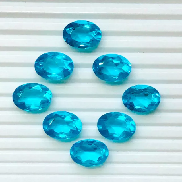 9x13x18mm Blue Topaz Hydro Quartz Loose Gemstone Lots - 88 Cts - 8 Pcs Lots