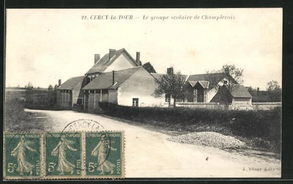 CPA Cercy-la-Tour, The Champlois School Group 1920