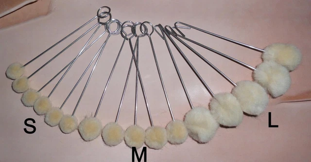 Wollpinsel zum Auftragen von Lederfarbe Fiebings Leather Dye Leder Färben NEU