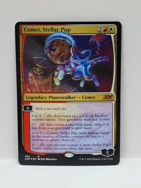 1 X COMÈTE Galaxy Foil, Stellar Pup #452, comme neuf, unfinity (UNF ...