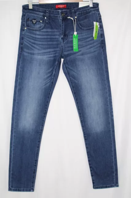 Guess Jeans Mid Rise Modern Skinny Avalon Stretch Medium Blue Wash