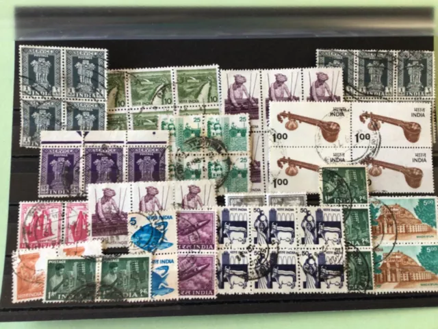 India collection  mixed pairs & blocks stamps   Ref A4692