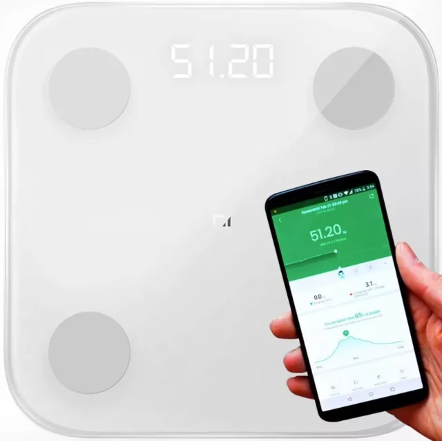 Xiaomi Mi Body Composition Scale 2 Waage Personenwaage Mi Fit Appanbindung Weiß