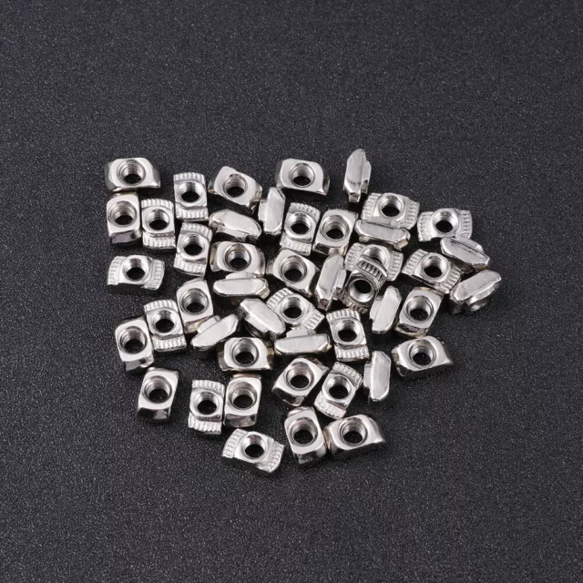 100 Pcs European Standard 20 Series Aluminum Nut Profile T-nut Slender