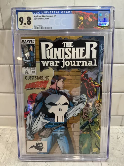 Punisher War Journal #2🔥CGC 9.8🔥Daredevil🔥Jim Lee🔥1988🔥