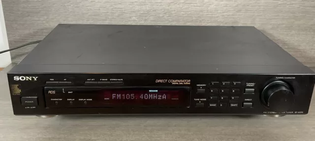 Sony ST-S370 FM-AM RDS Stereo Radio Tuner Hi-Fi Separate Tested & Working