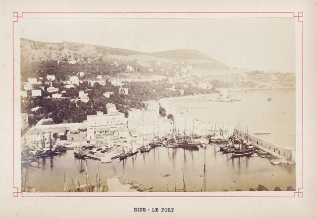 Bonito Nizza Port Puerto Foto Photograph Fotografía En 1880