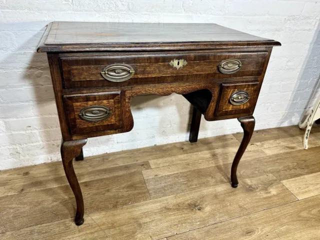 Antique Georgian Oak Low Boy Table / Hall Table . Free Delivery Available