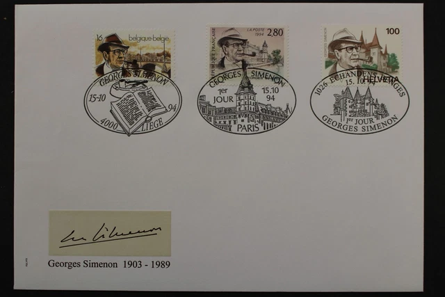 Schweiz, MiNr. 1535 + Parallelausgabe Belgien u. Frankreich, FDC - 646228