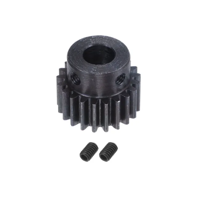 1Mod 21T Pinion Gear 8mm Bore Hardened Steel Motor Rack Spur Gear with Step