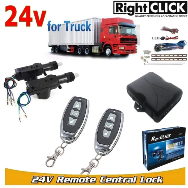 24V for truck 2door Central Locking Kit Remote Keyless 24v-CLR698-3BTN-2D