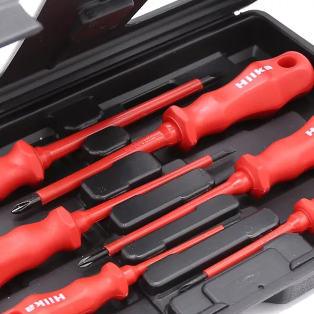 Hilka Electricians Insulated Screwdriver Set Slotted Philips VDE GS Screwdrivers