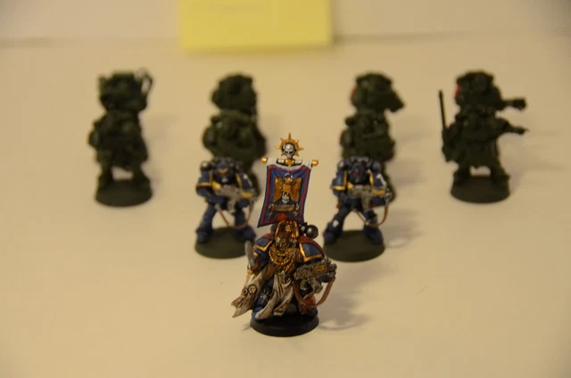 Warhammer 40,000/40k Assault on Black Reach Captain and Tactical Squad, See Desc
