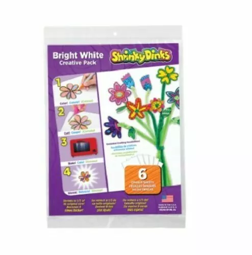 Shrinky Dinks Bright White Creative Pack 6pk