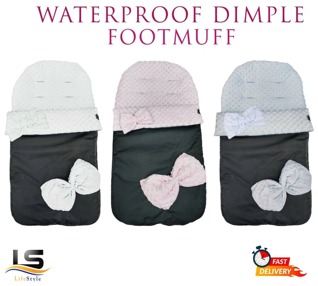 Universal Footmuff Dimple Waterproof Cosy Toes Buggy Pram Apron Baby Toddler
