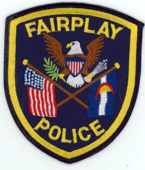 Colorado Co Fairplay Police Patch Sheriff