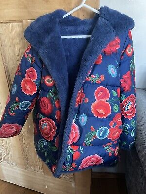 Beautiful Limited Edition Oilily Reversible Winter Coat 10y