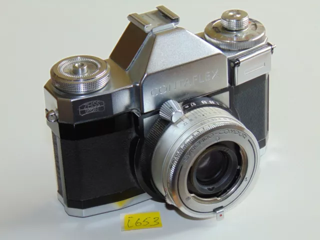 Contaflex Zeiss Ikon Fotokamera Lens Objektiv Synchro Compur Nr.1702401