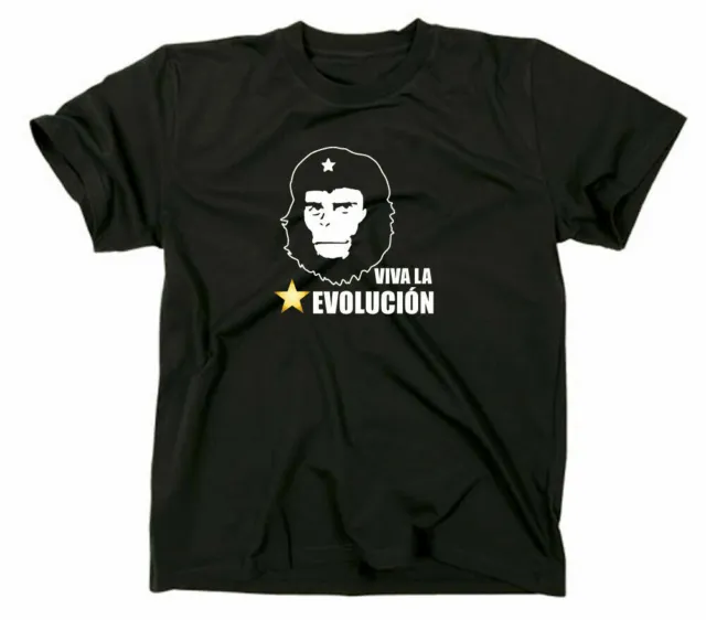 Viva la evolucion Funshirt T-Shirt Evolution Che Kuba Cuba Planet der Affen Fun