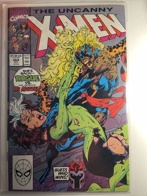 uncanny x-men 269 nm Rogue Vs captain Marvel (Ms Marvel)