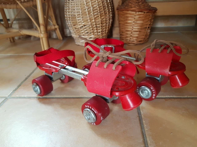 Patins à Roulettes Seiko Réglables - Quads Rouges - Occasion