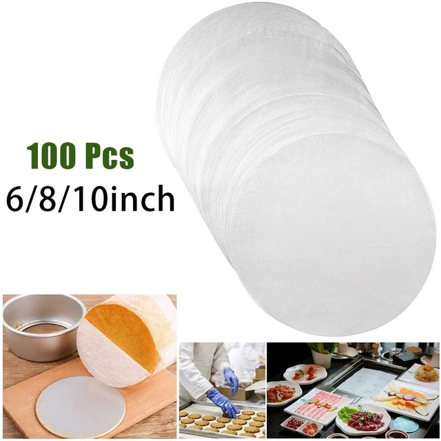 50 Fogli Di Carta Forno Pretagliata Rumyve 20x30 Cm, Non Sbiancata, Rivestita In Silicone, Resistente Al Calore 232°C, Per Cottura, Hamburger, E Confezioni Alimentari