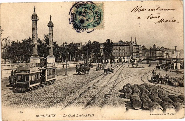 CPA BORDEAUX-Le Quai Louis (177008)
